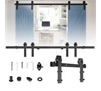 ACXIN Juego de herrajes para puertas correderas de 366 cm, para puertas correderas, puertas interiores