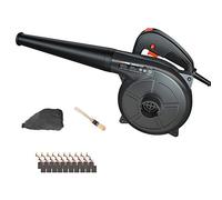 ACXZ Aspirador y soplador de Hojas eléctrico con Cable, Limpiador de jardín de Mano liviano con Bolsa recolectora, 1700 W / 1900 W, Volumen de Aire 5,5 m³ / min, Negro (Longitud del Cable 1,3 m)