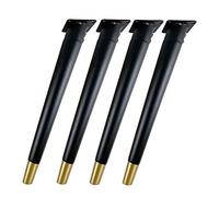 ACXZ Pies de Madera para Mesa 42/60/73 cm, Patas de Muebles Modernos para mesas de Comedor de Cocina/Barras/sillas, Pies de Muebles oblicuas cónicas en Natural/Nogal/Negro, Juego de 4