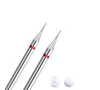 Acycoin2A - Broca limpiadora de cutículas con forma de aguja, carburo para uñas, 2 unidades (B)