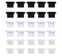 ACYDSR 30 Piezas Tapones Antipolvo USB C Conector de Carga Antipolvo Tapones Compatibles para Samsung Galaxy S22/Ultra Redmi Note 10 Huawei Mate 40 Port Cap Protector Teléfonos y Tabletas Tipo-C