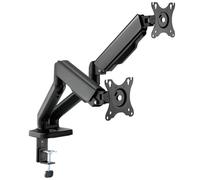 AD ADVANCE - Brazo para monitor de PC con pantalla dual Vesa de 17 a 32 pulgadas | Brazo de pantalla de PC articulado para monitor | Soporte resistente Capacidad de carga de 2 a 9 kg | Altura e inclin