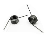 AD-BCrbgen 10 Uds 90 120 resortes metálicos de 180 Grados 1,0mm 65Mn resortes de torsión helicoidales en Forma de V de acero (Size : 6mm, Color : 6MM(10PCS)_180 Degrees)