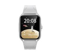 AD-BCrbgen Llamada Bluetooth Bajo Consumo de energía Oxígeno en Sangre Entrenamiento de respiración Impermeable Natación Deportes Reloj Inteligente (Color : Grey)