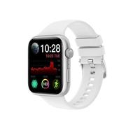 AD-BCrbgen Llamada Bluetooth Bajo Consumo de energía Oxígeno en Sangre Entrenamiento respiratorio Nivel de natación Impermeable Reloj Inteligente (Color : White)