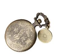 AD-BCrbgen Reloj de Bolsillo mecánico Steampunk de 2 Piezas con Cadena, Reloj de Cuerda Manual de latón Vintage for Hombre, Reloj de Chaleco Estilo Antiguo y Juego de Accesorios de Bolsillo.