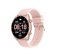 AD-BCrbgen Reloj Inteligente Bluetooth Llamada Multi Deportes Salud AMOLED Pantalla Impermeable Asistente de Voz (Color : RoseGolden)