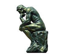 AD&HD Rodin Pensador Estatua Resina Hombre Clásico Escultura Arte Abstracto Figuritas Decoración del hogar (Color : Resin, Talla : Height: 22cm(8.66inch))