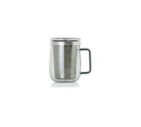 AD HOC Vaso de té con filtro YUNA 560ml Vidrio / Gris gris