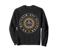 Ad Maiorem Dei Gloriam IHS Christogram Católico Latín Sudadera