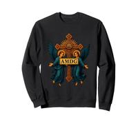 Ad Maiorem Dei Gloriam IHS Christogram Católico Latín Sudadera