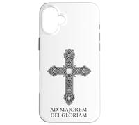 Ad majorem Dei gloriam - Gloria católica de Dios Carcasa para iPhone 16 Plus