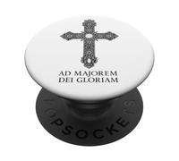 Ad majorem Dei gloriam - Gloria católica de Dios PopSockets PopGrip Adhesivo