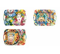 AD TREND Bandeja rectangular de melamina Dec. Sicily Ass. H 2,5 cm 42 x 29 cm Multicolor 1 unidad