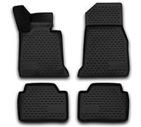 AD Tuning FM11001 - Alfombrillas de Goma (4 Piezas), Color Negro
