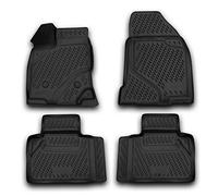 AD Tuning fm13002 Ajuste Goma felpudos (4 Piezas), Color Negro