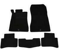 AD Tuning GmbH & Co. KG Terciopelo Ajuste fuàÿ Juego de Alfombrillas para, Negro