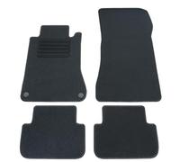 AD Tuning GmbH hg10745 Terciopelo Ajuste Soporte Negro Auto Juego de Alfombrillas para alfombras Alfombras Carpet Floor Mats