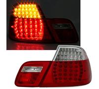 AD Tuning Juego de Faros Traseros LED, Cristal Transparente Rojo y Blanco.