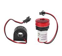 AD101-22VAM Voltage Current Indicator | Dual Display AC50-500V 0-100A | High Flame Retardant ABS for Electrical Panels/Industrial Equipment/Electrical Systems | 22mm (Red)
