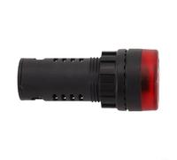 AD16-22SM - Corneta con flash, alarma de zumbador CA/CC, 12 V, 24 V, 220 V, 22 mm de diámetro, luz LED brillante de advertencia para máquinas industriales (AC/DC 24 V)
