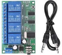 AD22B04 - Relé de mando a distancia para teléfono de 4 canales | Control por voz para sistemas de alarma Iluminación Bombas Automatización industrial Autobloqueo Función de retardo