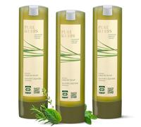 ADA Cosmetics Jabón Líquido - Pack de 3 x 300 ml, Vegano con Melisa, Tomillo y Romero, Jabón Limpiador para Manos y Piel, Recambio para Soporte SmartCare - Pure Herbs - Made in Germany