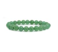 Adabele 1 pulsera elástica natural de 8 mm, cuentas de 7 a 8.5 pulgadas, cristal curativo, chakras de cuarzo, joyería para mujeres, hombres y niñas, regalo de cumpleaños, 8.5 Inch, Piedra, Aventurina