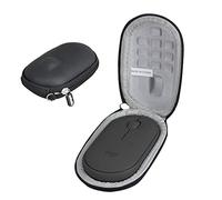 Adada Estuche de viaje duro para ratón inalámbrico Logitech Pebble M350 (negro)