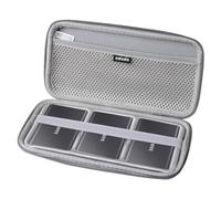 Adada Funda rígida de viaje para Samsung T7 Shield / T7 / T7 Touch SSD portátil de 1 TB 2 TB 500 GB USB 3.2 funda de unidad de estado sólido externa para 3 discos duros (gris)