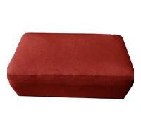 adadvo Funda Otomana Cuadrada, Rectángulo Funda De Reposapiés Almacenamiento Funda de Puff con Parte Inferior Elástica(G12,80-90x65-75x25-35)