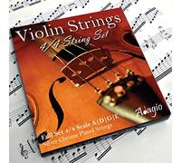 Adagio Pro - Las cuerdas de un violín - 4/4 Classic Silver String Set de violín con rótulas para el concierto Tuning
