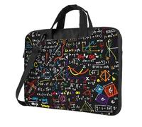 ADAhgu Bolsa para laptop con estampado de fórmula matemática, elegante y protectora, ligera y versátil para viajes de trabajo, Black, 14 inch