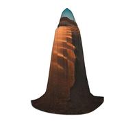 ADAhgu Capa con capucha de carnaval con estampado de dunas de arena, unisex, disfraz de cosplay, festivales, celebraciones, uso al aire libre