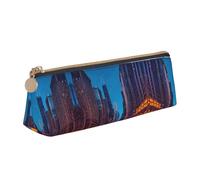 ADAhgu Chicago Night Print - Estuche ligero para lápices, con cremallera, para guardar bolígrafos, escuela, estudiantes