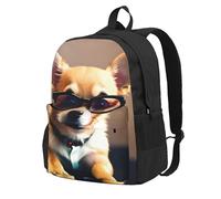 ADAhgu Chihuahua - Mochila de gran capacidad con gafas para perro, resistente al agua, para senderismo, escapadas de fin de semana al aire libre