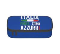 ADAhgu Come On, Estuche grande de almacenamiento con estampado de chaquetas azules, estuche para bolígrafos, suministros escolares, viajes, estudiantes, profesionales