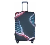 ADAhgu DNA Chain - Funda protectora para maleta de viaje, lavable, con cremallera oculta, White, XL
