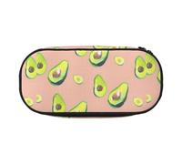 ADAhgu Estuche con impresión de imágenes de aguacate para escuela, estudiantes, viajes, oficina, papelería, organizador de maquillaje, Black, Talla única, Organizador de bolsas
