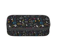 ADAhgu Estuche grande de almacenamiento con diseño de fórmula matemática, estuche para bolígrafos, suministros escolares, viajes, estudiantes, profesionales