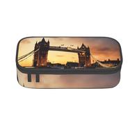 ADAhgu Estuche grande de almacenamiento con texto en inglés "I Love London" para lápices, suministros escolares, viajes, estudiantes, profesionales