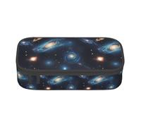 ADAhgu Estuche grande de almacenamiento para lápices, diseño de universo con estrellas y galaxias, suministros escolares, viajes, estudiantes, profesionales
