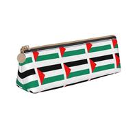 ADAhgu Estuche ligero con estampado de bandera de Palestina, versátil y ligero, con cremallera, almacenamiento para bolígrafos, estudiantes escolares
