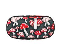 ADAhgu Estuche para lápices con estampado de setas rojas y blancas, para estudiantes, viajes, oficina, papelería, organizador de maquillaje, Black, Talla única, Organizador de bolsas