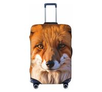 ADAhgu Fox Print - Funda protectora de equipaje personalizada para viajes y negocios, Black, L