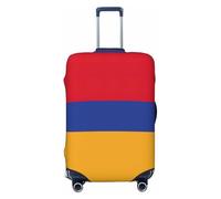 ADAhgu Funda de maleta con estampado de bandera de Armenia, protector de equipaje personalizado para viajes y negocios, Black, L