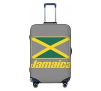 ADAhgu Funda de maleta personalizada con estampado de banderas de Jamaica, protector de equipaje personalizado para viajes y negocios, Black, S