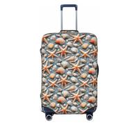 ADAhgu Funda de maleta personalizada con estampado de concha de estrella de mar para viajes y negocios, Black, S
