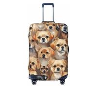 ADAhgu Funda de maleta personalizada con estampado de perros Labrador Retriever para viajes y negocios, Black, S