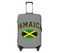 ADAhgu Funda elástica universal para maleta, diseño de bandera de Jamaica, protector de equipaje para el hogar, viajes de negocios, Black, M, Equipaje de mano